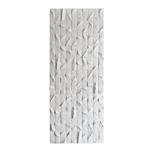 Panel gipsowy 3d inspirowany formami skalnymi. Panel w kolorze surowego gipsu (złamana biel). Przeznaczony do dekoracji zarówno ścian jak i sufitu.